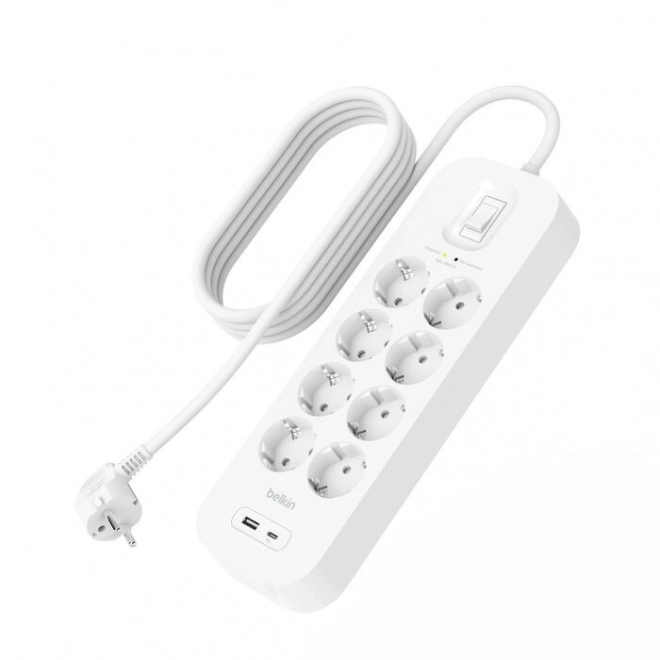 SurgePlus túlfeszültségvédő elosztó USB csatlakozókkal