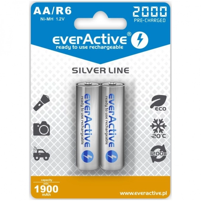 R6 AA 2000 mAh újratölthető akkumulátor, Ready To Use technológia