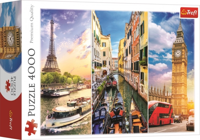 Trefl puzzle európai utazás 4000 darabos