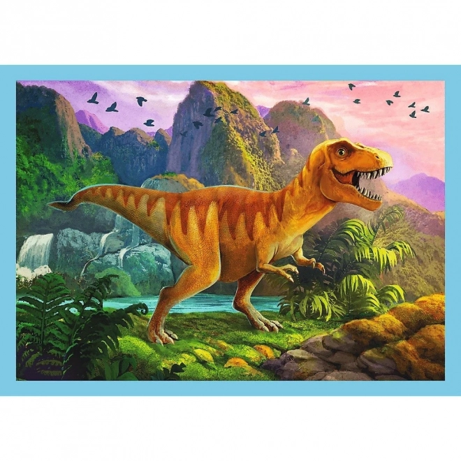 Különleges dinoszauruszos puzzle 4 az 1-ben gyerekeknek