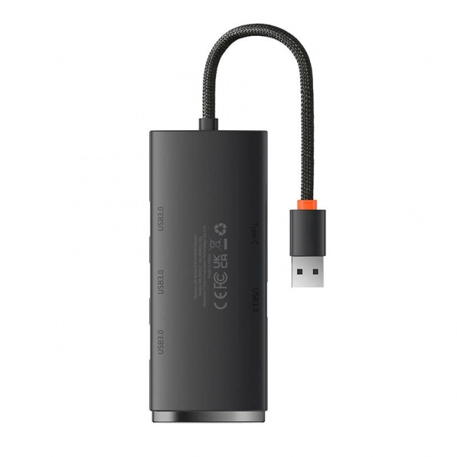 Baseus Lite sorozatú 4 az 1-ben USB hub (fekete)