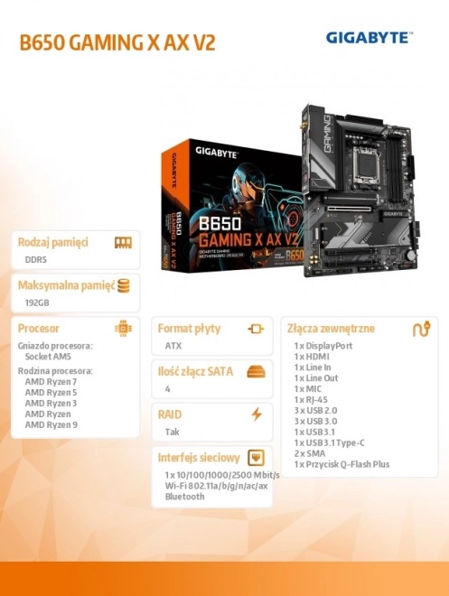 Gaming alaplap AMD AM5 platformával