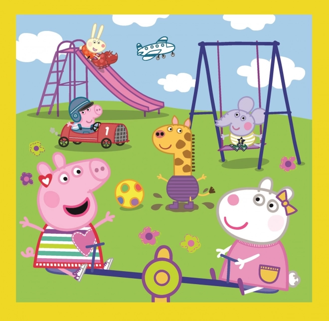 Peppa malac vidám napja 3 az 1-ben puzzle