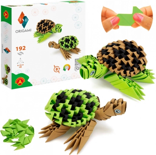Kreatív origami 3D teknős készlet