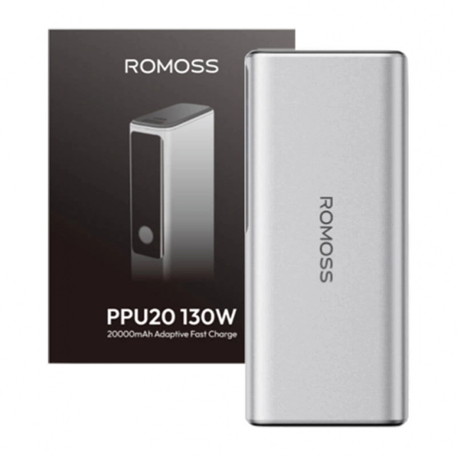 Romoss PPU20 20000mAh nagy teljesítményű ezüst powerbank