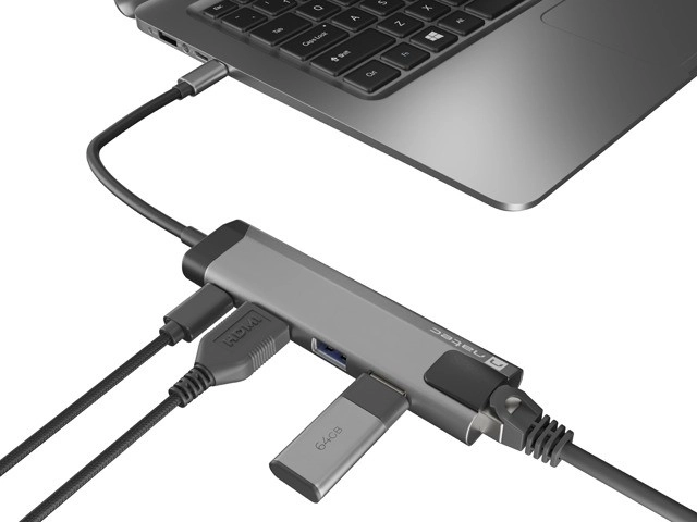 Többportos dokkolóállomás USB-C Natec Fowler Go