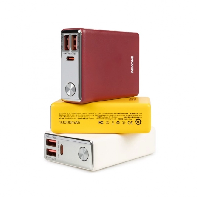 Gyorsan tölthető 10000 mAh powerbank LED kijelzővel