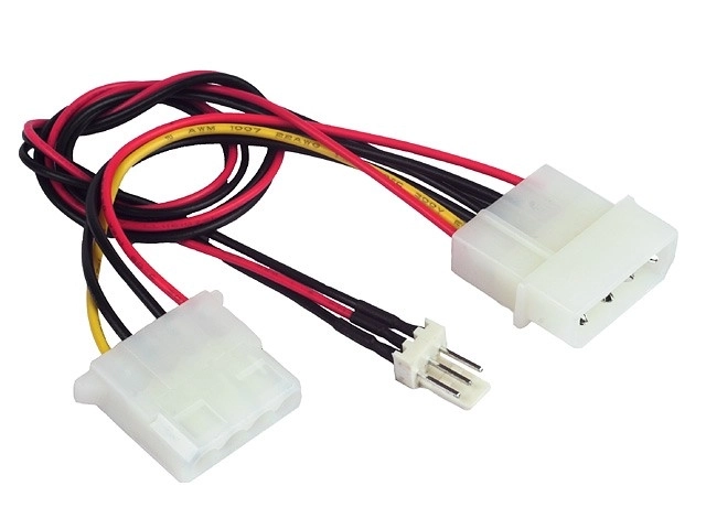 Tápelosztó kábel 2x MOLEX/1x 3PIN ventilátorhoz