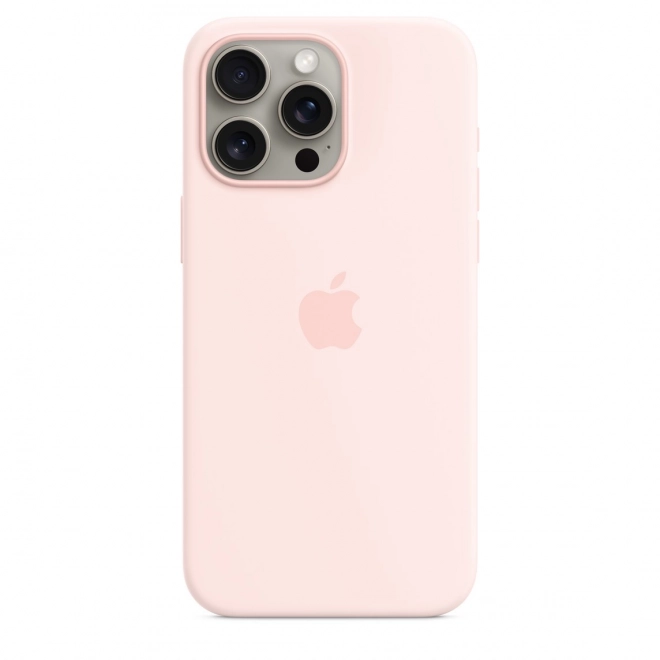 Szikonszilikon tok MagSafe-fel az iPhone 15 Pro Maxhoz - Világos rózsaszín