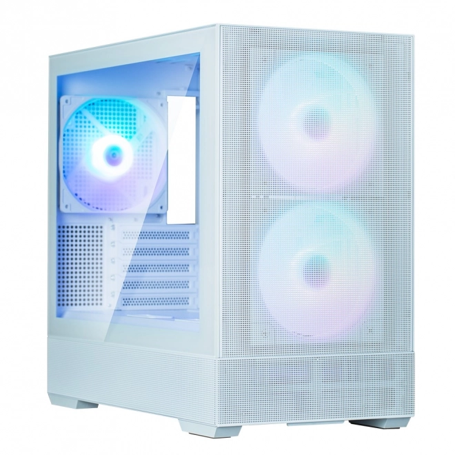 Fehér mATX Mini Torony P30 Air ARGB Ventilátorokkal