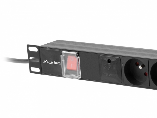 Lanberg 1U rack tápkacslak 19 hüvelykes 16A 5x230V 2m