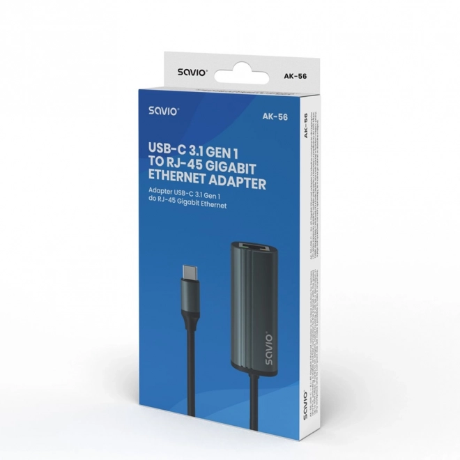 Adapter USB-C 3.1 Gen 1 RJ-45 Gigabit Ethernethez