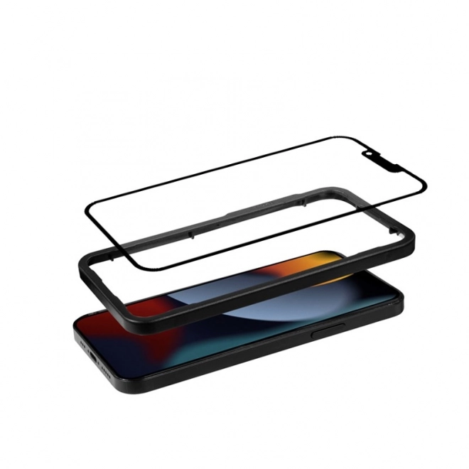 Antibakteriális 3D páncélozott üveg iPhone készülékhez beépítési kerettel – IPhone 14 / iPhone 13 / iPhone 13 Pro