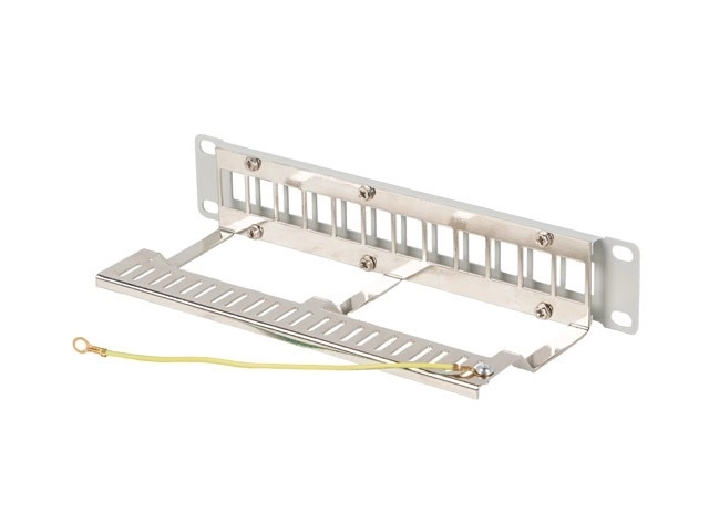 Lanberg patch panel 12 port 10" keystone moduláris szürke