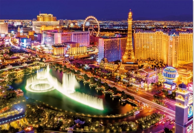 Világító puzzle Las Vegas 1000 darabos