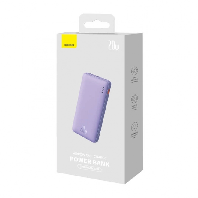 Baseus Airpow powerbank 10000mAh 20W lila