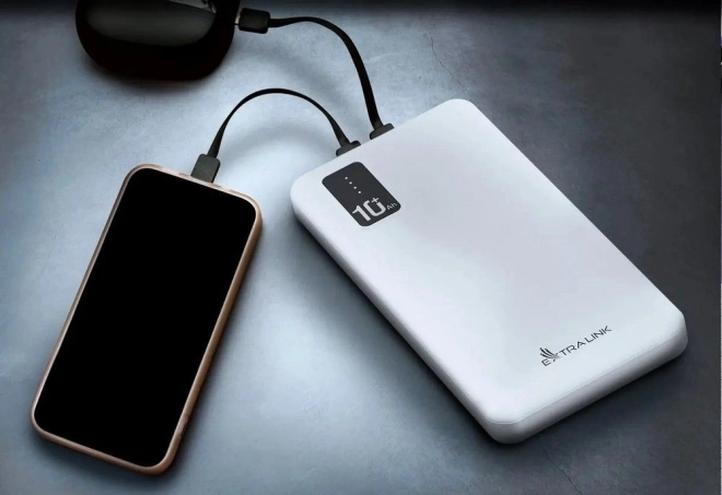 Extralink powerbank 10000 mAh fehér