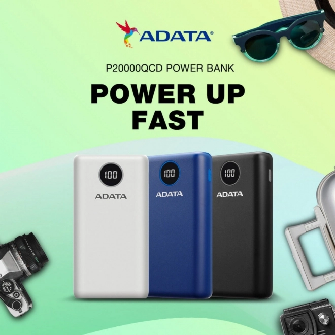 Fehér ADATA Powerbank P20000