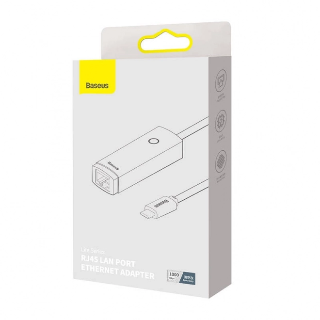 Baseus Lite Series USB-C RJ45 hálózati adapter (szürke)