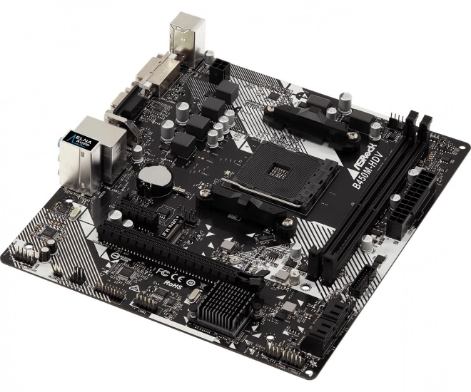 AsRock B450M-HDV alaplap AMD AM4 foglalattal