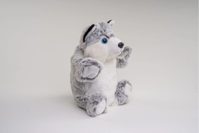 Husky plüss kézbáb 25 cm