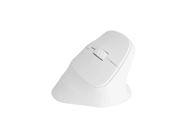 Vertikális vezeték nélküli egér Crake 2 BT 5.2 + 2.4GHz fehér