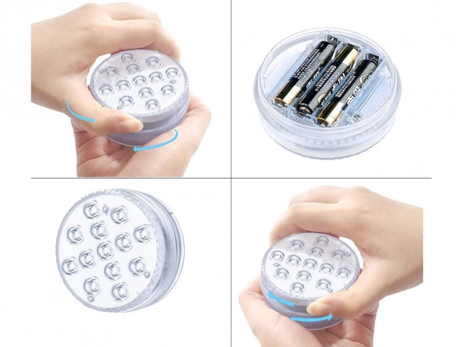 Víz alatti RGB medencelámpa távirányítóval