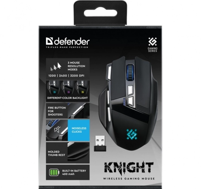Vezeték nélküli Gamer Egér Knight