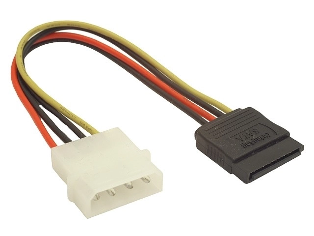 SATA tápkábel Molex csatlakozóval