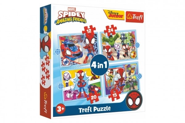 Spidey és csodálatos barátai 4 az 1-ben puzzle készlet