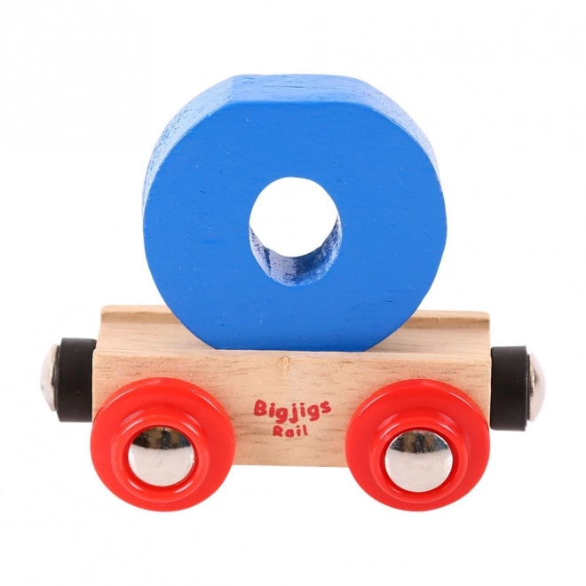 Bigjigs rail fa vonatkocsi - o betű