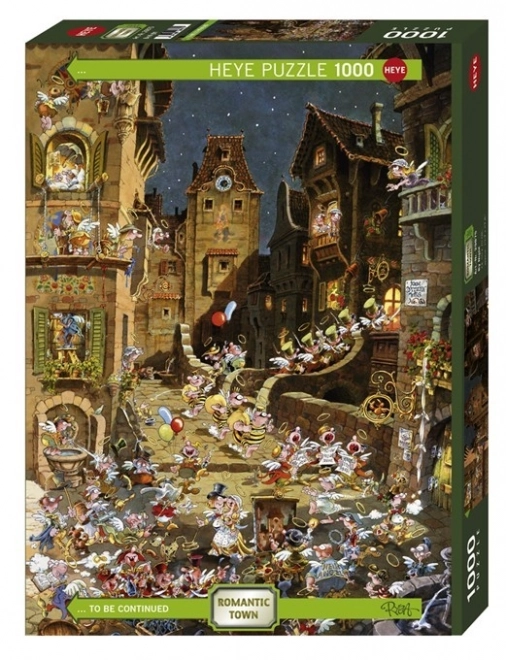 Romantikus város éjszaka 1000 darabos puzzle