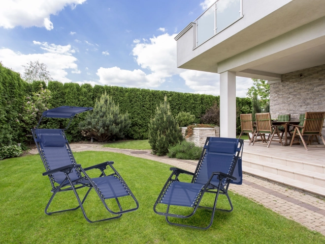 Modernhome szabadtéri pihenőszék kék