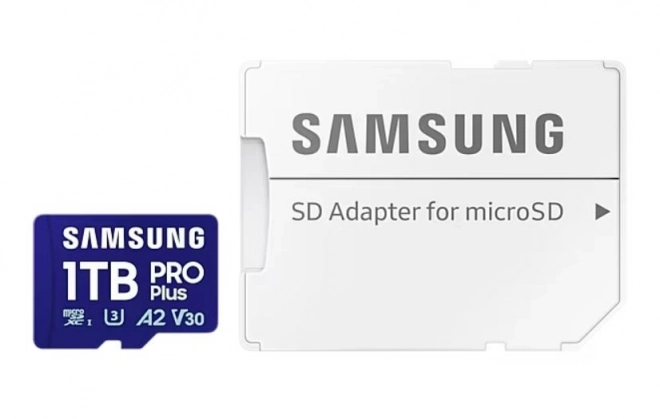 1TB Samsung PRO Plus microSD kártya adapterrel