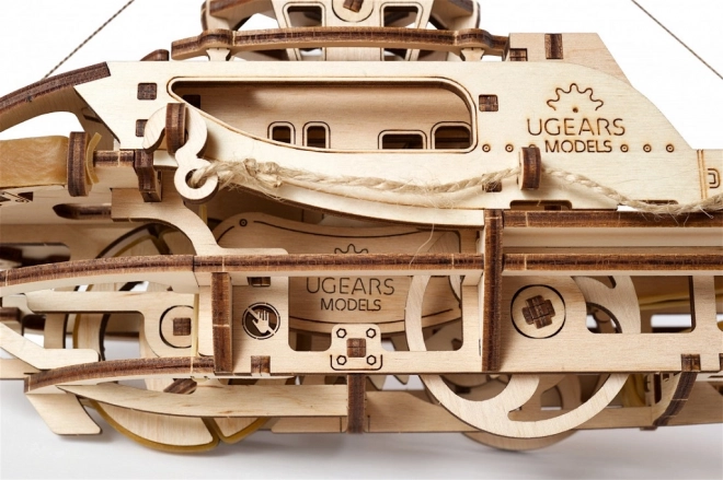 Ugears fa mechanikus puzzle vontatóhajó