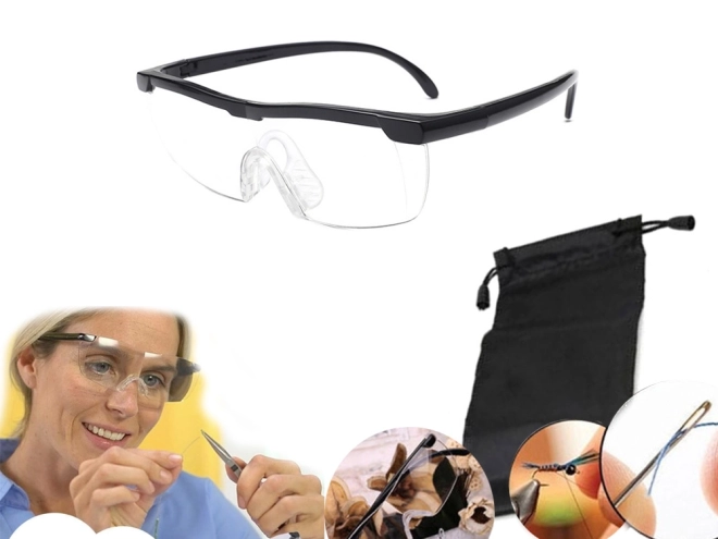 Nagyító szemüveg széles látómezővel