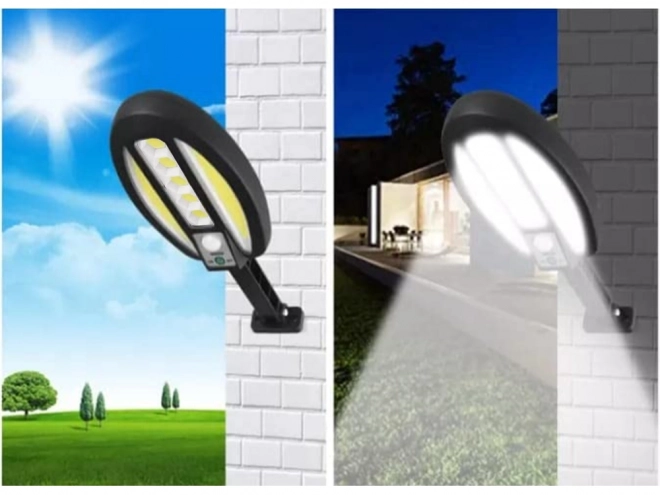 Solár lámpa 95 LED mozgás- és alkonyatérzékelővel