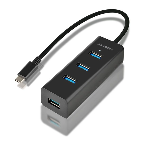 Négypórtós USB-C hub gyors töltéssel és microUSB táppal