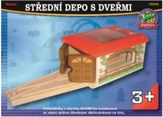 Maxim középső raktár vonatoknak ajtóval