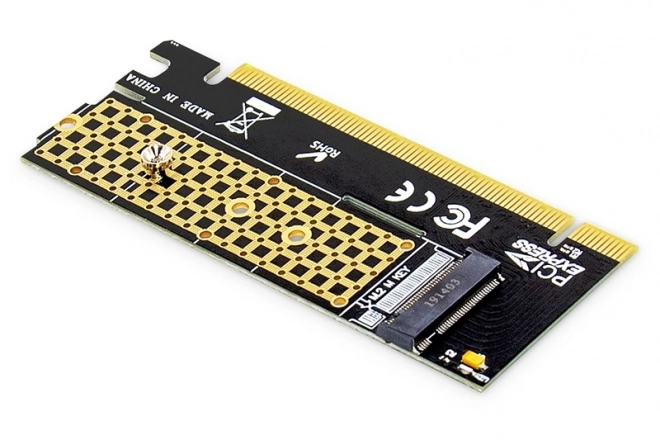 M.2 NVMe SSD PCIe 3.0 x16 vezérlőkártya