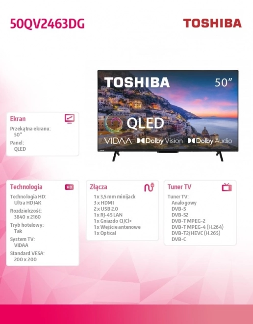 QLED TV 50 hüvelyk