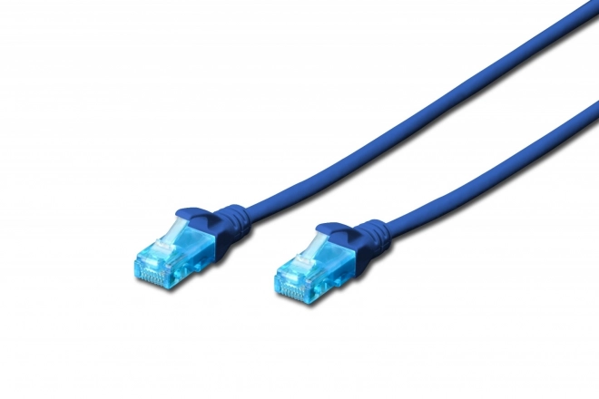 Kék 1m hálózati kábel RJ45-RJ45 U/UTP kat.5e