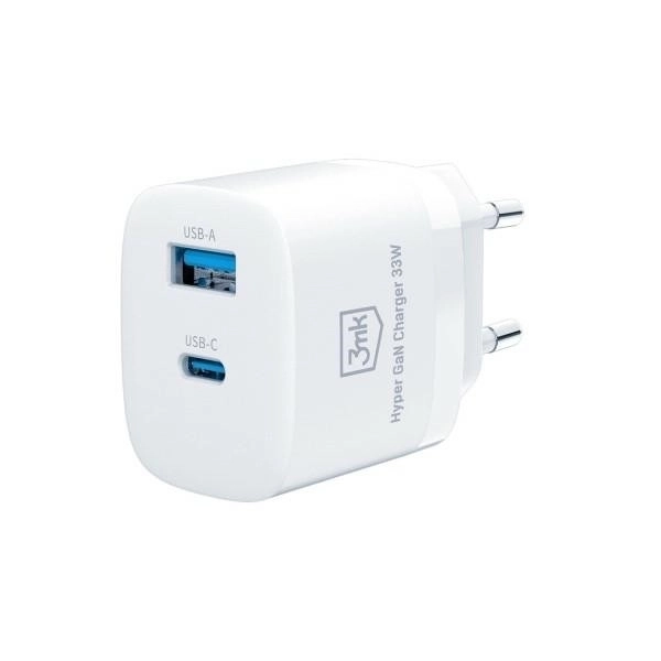Hálózati töltő 33W USB-C és USB-A GaN PD