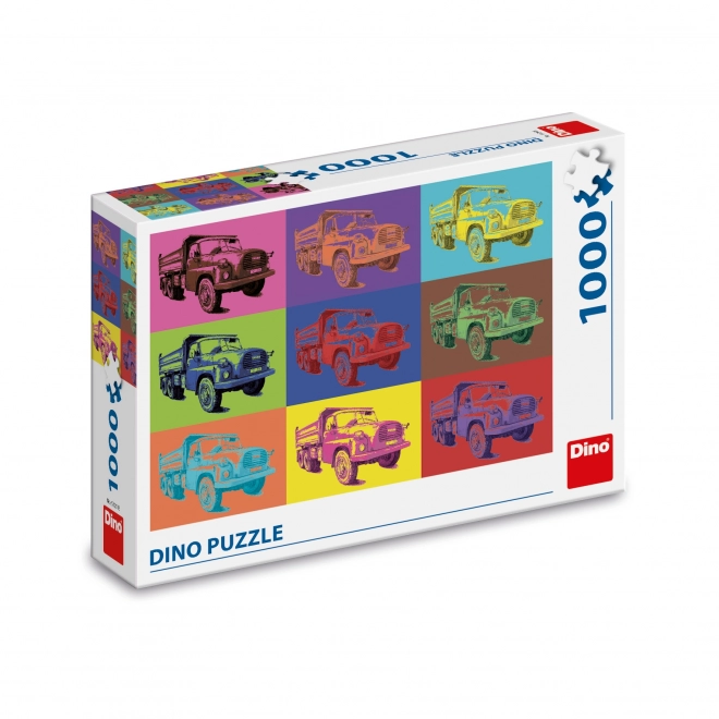 DINO pop art puzzle – Tatra 1000 darabos