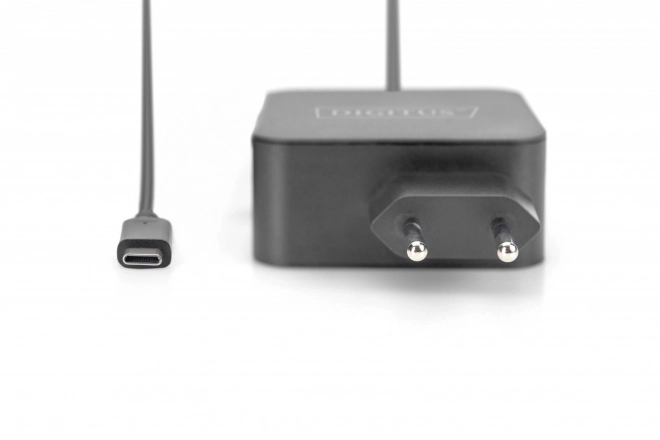 Fali töltő 65W-os USB-C kábellel, fekete