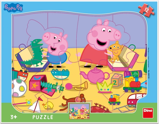 Peppa malac formák puzzle 12 részes