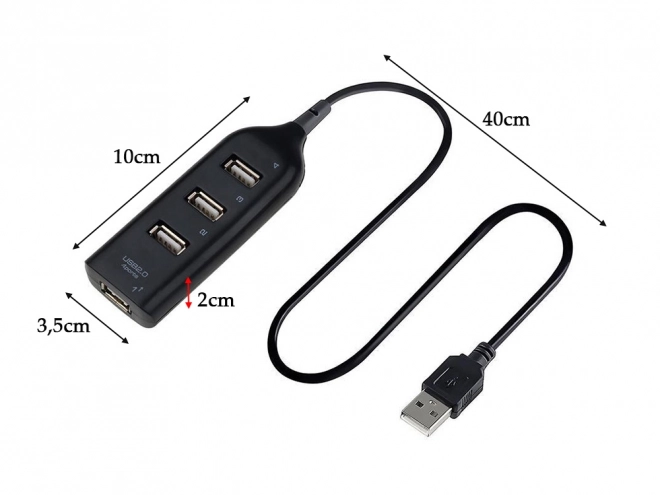 Usb elosztó 4 porttal - usb 2.0