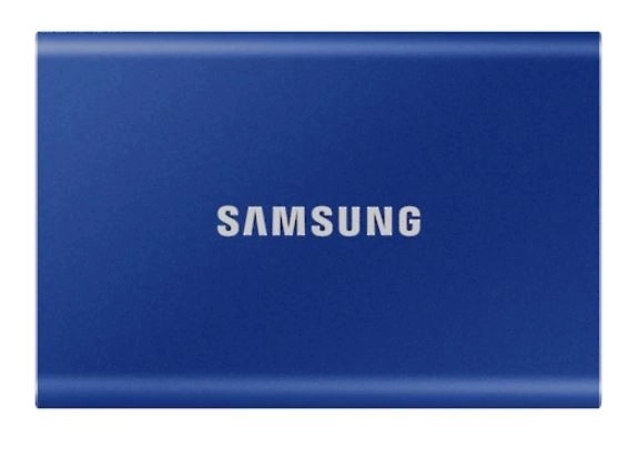 Kék Samsung T7 2TB hordozható SSD