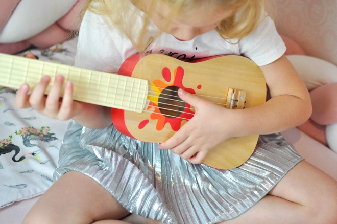 Fa gitár 52cm pengetővel