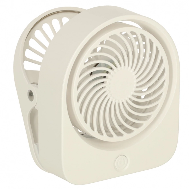 Vezetéknélküli USB asztali ventilátor 11,5 cm fehér